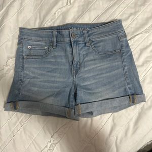 American Eagle Ne(x)t Level High-Waisted Denim Short Short